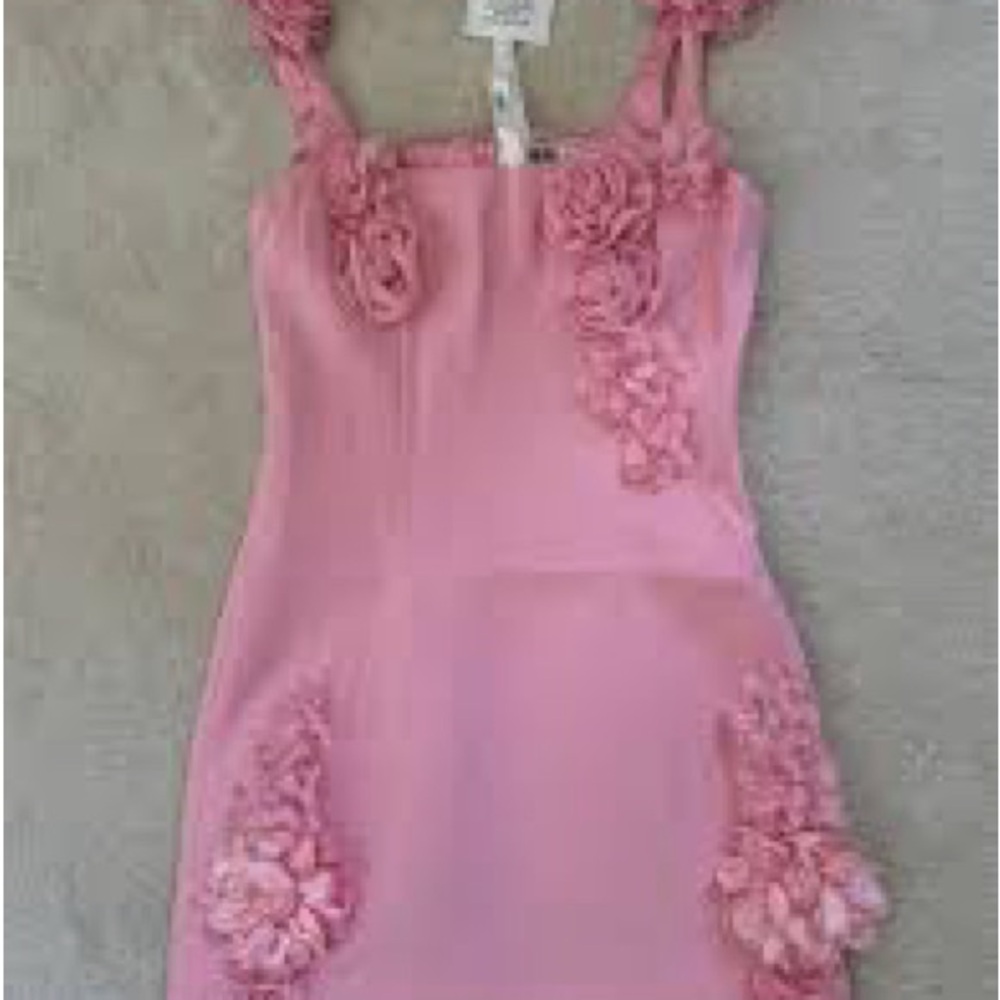 JW PEI Pink Floral Mini Dress